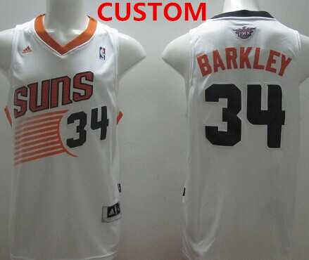 Men & Youth Customized phoenix Suns revolution 30 swingman white jersey